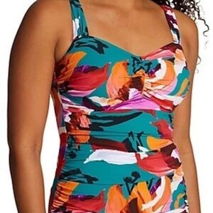 NWT Profile by Gottex Swim Tankini in Sugar and Spice, Size 34-D